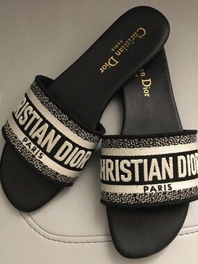 Dior DWAY Slide Sandals Size 37